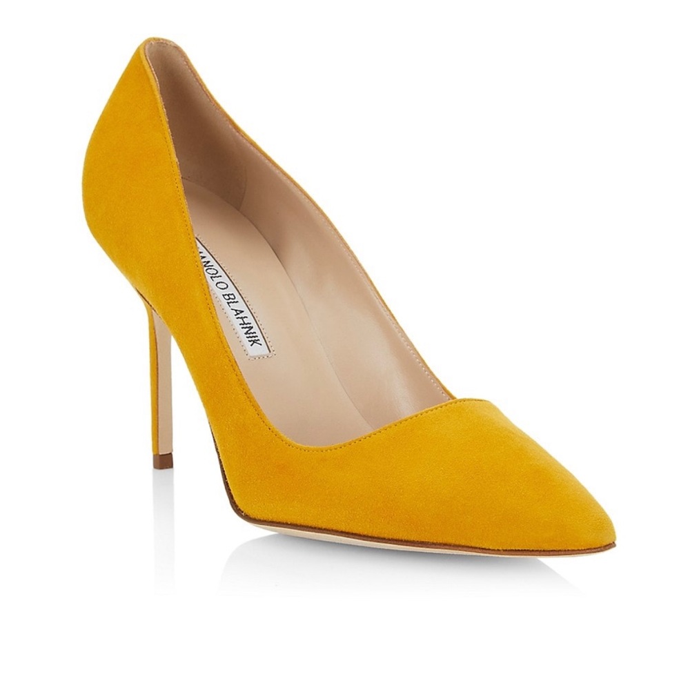 Manolo Blahnik BB 90MM Suede Pumps